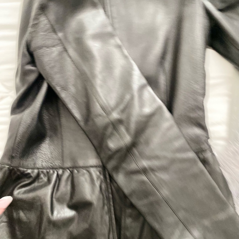 Gucci Authentic Peplum Leather Jacket - Picture 11 of 16